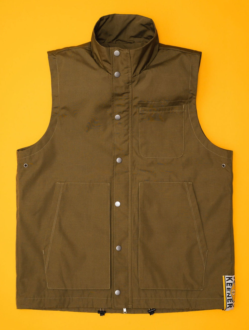 VEST-DARK KHAKI-FRONT