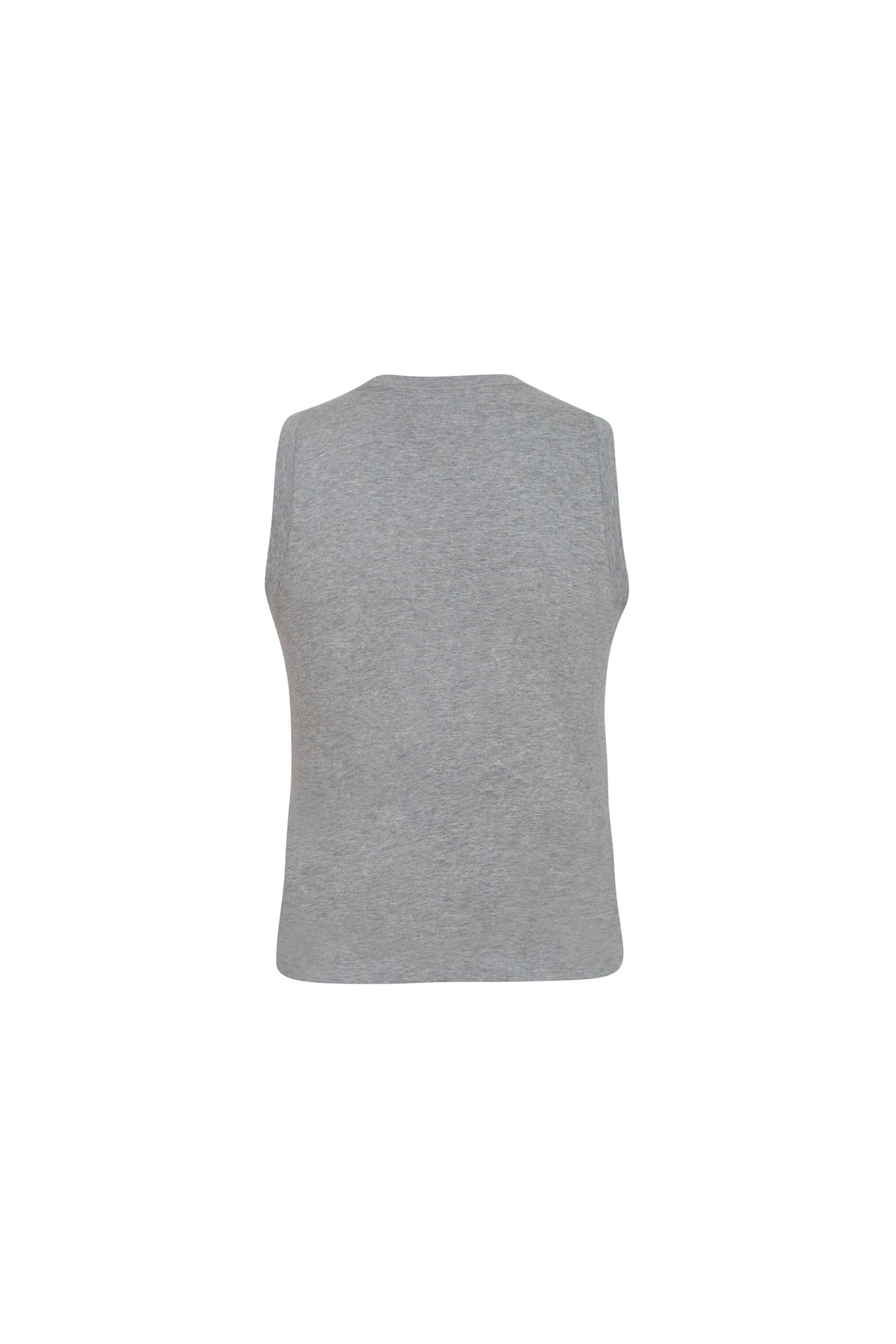 Ladies Tank- grey heather - Back