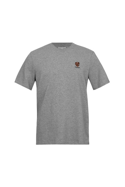 Beaver t - grey heather - front