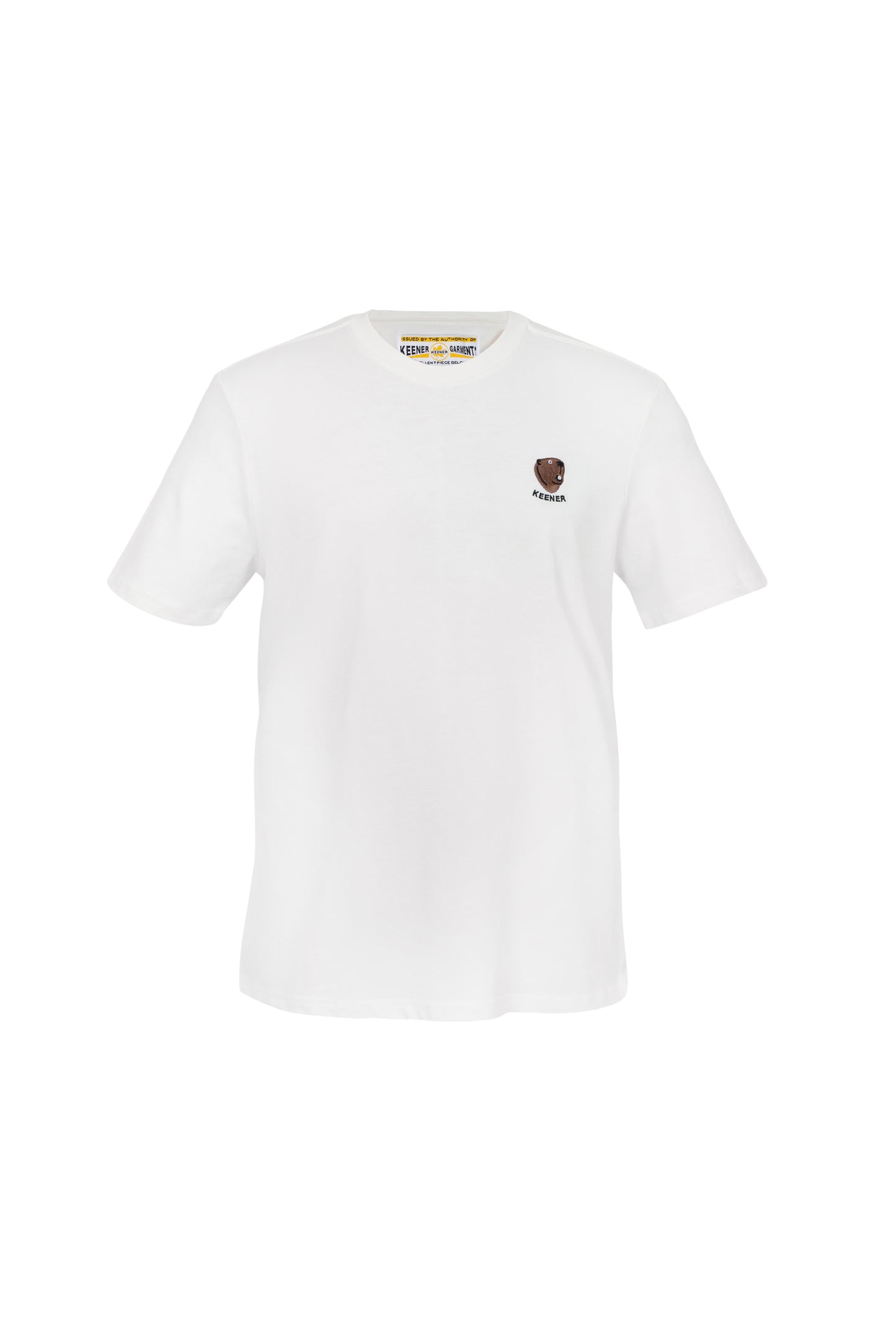 Beaver t - classic white - front
